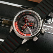 Vendetta II Automatic Wandering Hour Black Gray Red