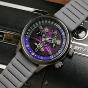 Vendetta II Automatic Wandering Hour Gunmetal Purple