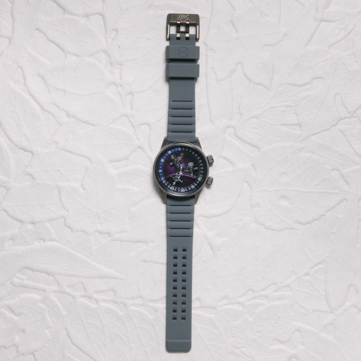 Vendetta II Automatic Wandering Hour Gunmetal Purple