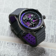 Vendetta II Automatic Wandering Hour Gunmetal Purple