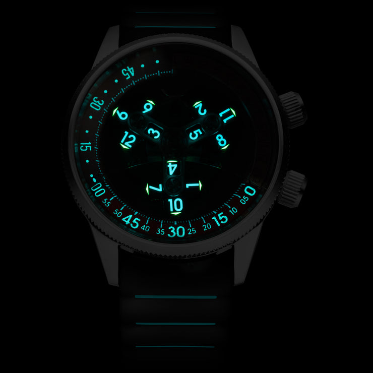 Vendetta II Automatic Wandering Hour Ocean Black