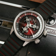 Vendetta II Automatic Wandering Hour Oxblood Black