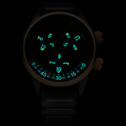 Vendetta II Automatic Wandering Hour Gunmetal Rose Gold