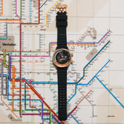 Vendetta II Automatic Wandering Hour Gunmetal Rose Gold