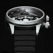 Vendetta II Automatic Wandering Hour Silver Black